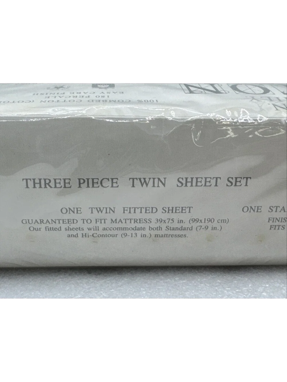 Vintage Cannon Royal Family 3pc Twin Sheet Set Jasmine Pastel Floral USA Cotton